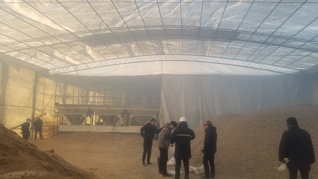 河灌总局打响地债资金乌梁素海生态补水项目冬季施工攻坚战