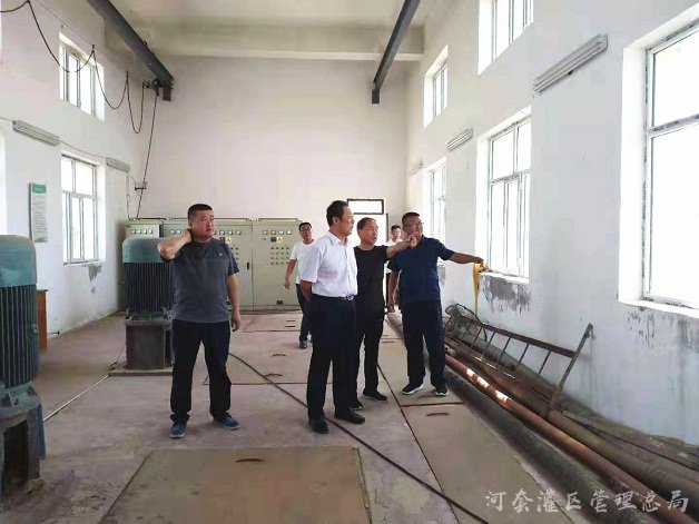 河灌总局党委书记郭玉根深入乌拉特灌域基层所站调研工作